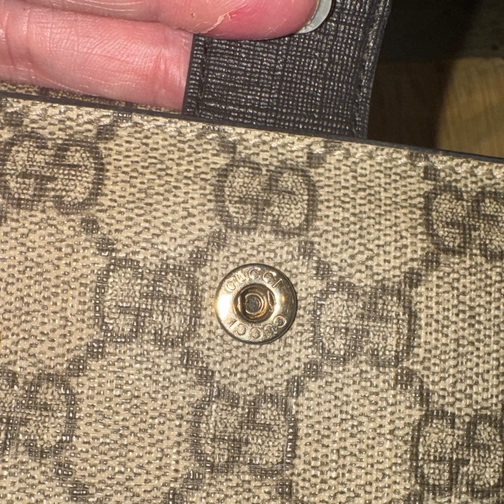 Gucci Coated Canvas Supreme Monogram Wallet with GgCharm UNISEX NWOT - Picture 7 of 16